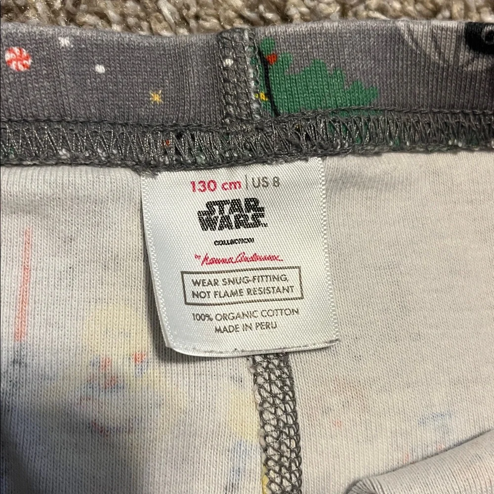Hanna Andersson Kids Gray‎ Star Wars Two Piece Pajamas Size 8